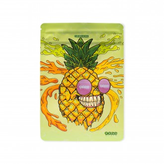 Ooze Mr. Pineapple Designer Series 1/8oz Mylar Baggies - 10ct Pk