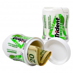 Trident White Spearmint Stash Container