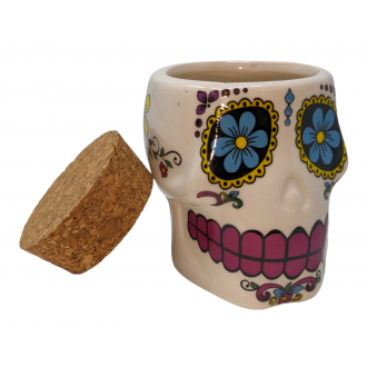 Day of the Dead Ceramic Jar [MYC050V-01AW]