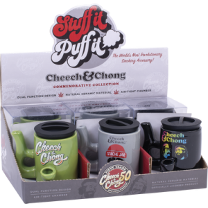 Cheech & Chong Stash Jar Pipes - 6ct. 3oz [CCPJ1] 