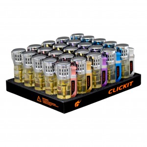 CLICKIT LED Quad Torch Lighter - 25ct Display