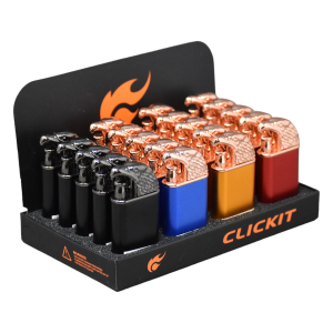 CLICKIT Eagle Design Torch & Flame Lighter (20CT Display)