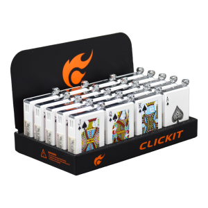 CLICKIT Shock Playing Card Lighters (20ct Display)