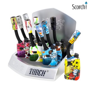 Scorch Torch - 6" Bendable Torch Asst Leaf - 9Ct Display