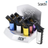 Scorch Torch - 5" Heavy Duty 4 Torch Metal Finish Assorted - 9ct Display