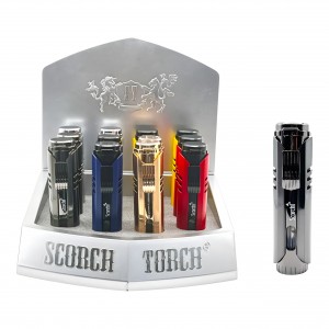 Scorch Torch - Classic Easy Pressed Down Torch Lighter - 12Ct Display