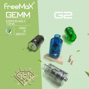 FreeMax GEMM 5ml Disposable Sub-Ohm Tank w/ G2 Coils - 2pk - 0.2 Ohm (40-80W)* 