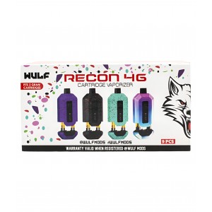 Wulf Mods Recon 4g Dual Cartridge Vaporizer - Assorted Colors - 9pk Display