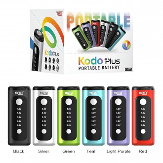 Yocan Kodo Plus 510 Vape Pen Battery - Assorted Colors (12ct Display)