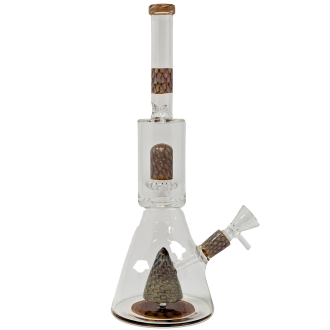 12.5" Assorted Honeycomb Multi Perc Beaker Water Pipe - [D1503]