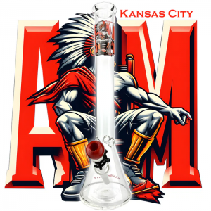 18" AFM City Beaker Bong Bundle