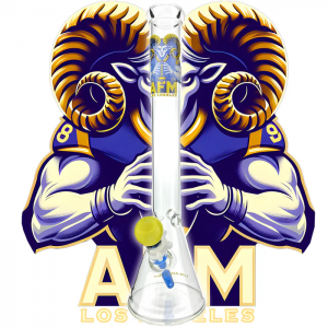 18" AFM Football 5mm Beaker Bong Bundle