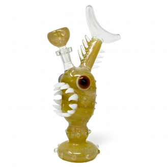 10" "Razor-Toothed Water Beast" Piranha Fish Water Pipe - [AMA03]