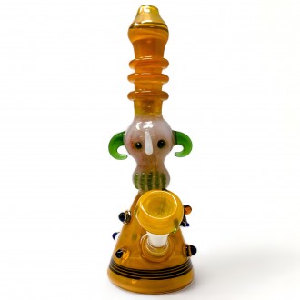 10.5" Golden Bee Devil's Sip Big Bliss Water Pipe [AMA05]