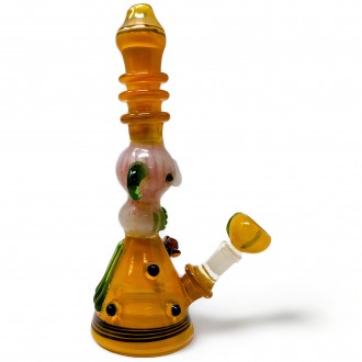 10.5" Golden Bee Devil's Sip Big Bliss Water Pipe [AMA05]