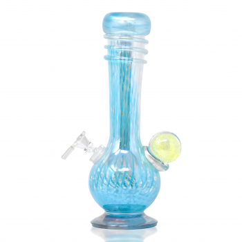 10" Ball Waify With Hat & Round Base Soft Glass Water Pipe [B58196-2G]