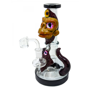 8.5" Creepy Face Art Water Pipe [CH-23]