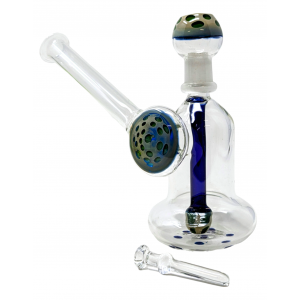 6" Polka Dot Accent Side Car Water Pipe - [CJ19]