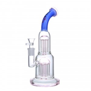 11.41" Chill Glass Double Tree Perc Water Pipe [JLD-146]