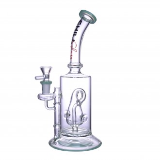 Chill Glass - 11" Teardrop Perc Water Pipe - [JLD-156]