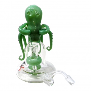 Chill Glass - 7" Cool Octopus Showerhead Perc Water Pipe - [JLE-150]