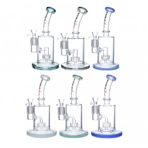 8.4" Chill Glass Bent Neck W/ Matrix Perc Water Pipe [JLE156]