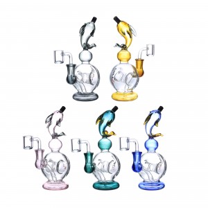 8.7" Chill Glass Fish Mouth Donut Body Banger Hanger [JLE-182]