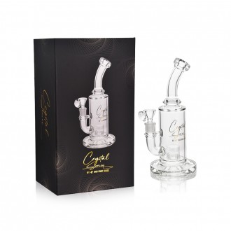 Crystal Series by HPG - 10" Reinforced Slit Cut Perc Water Pipe - [ES2238-BX]