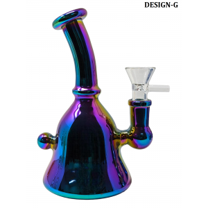 6" Electro plated Mini Water Pipe - [D2]