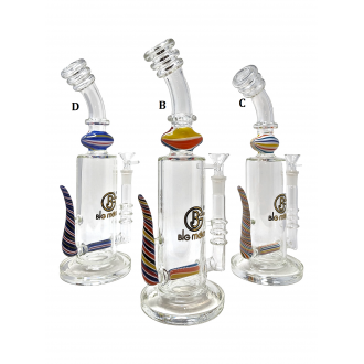 Big Mom - 12" Spike Art Inline Perc Water Pipe [DB012]