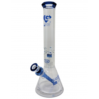 16" Diamond Glass Matrix Perc Beaker Water Pipe [DGW1025]