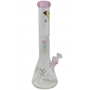 14.5" Diamond Glass Matrix Perc Beaker Water Pipe [DGW614K]