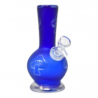 6" Small Apple Bottom-MUSH Soft Glass Water Pipe - GOG