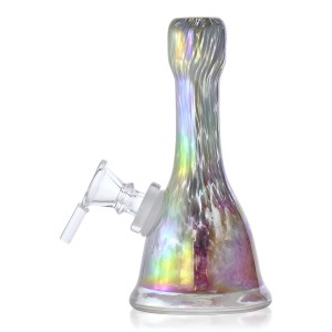 6'' Mini Tri-Color Bell Soft Glass Water Pipe - Glass On Glass [E58096G]