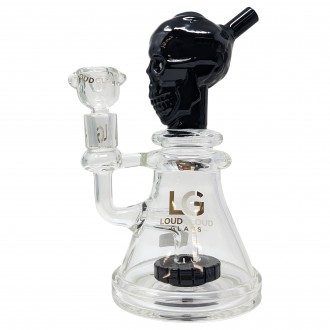 Loud Cloud - 8" Inferno Skull Matrix Perc Water Pipe [EI-140]