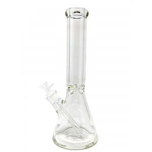 14" 9mm Clear heavy Beaker Water Pipe [EL14]