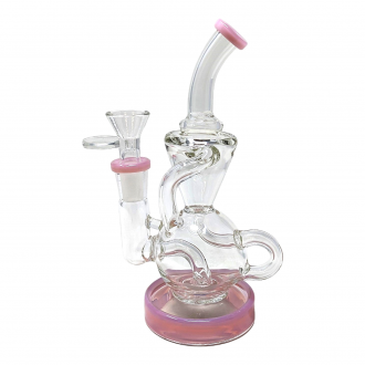 7" Ball Double Recylcer Water Pipe [ES21537]