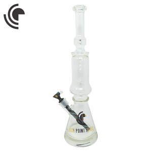 18" High Point Glass Crystal Series Matrix Perc / Matching Dicro Downstem & Bowl Set - [ES21553]