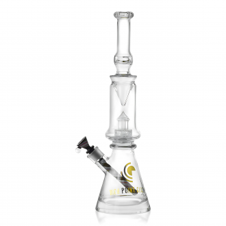 18" High Point Glass Crystal Series Matrix Perc / Matching Dicro Downstem & Bowl Set - [ES21553]