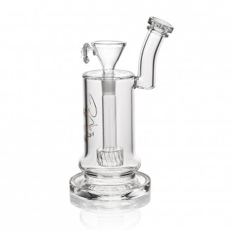 Crystal Series by HPG - 10.5" Low-Profile Down Stem Matrix Perc Cylinder Water Pipe - [ES2233-BX]