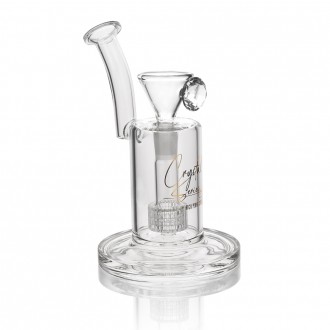 Crystal Series by HPG - 8" Low Profile Down Stem Matrix Perc Water Pipe - [ES2259-BX]