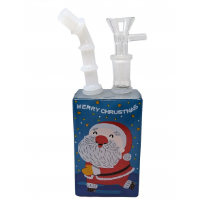 8'' Walking Santa Juice Box Water Pipe Rig - [F-135]