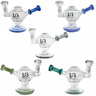 Loud Cloud - 5" Crystalline Orb Matrix Perc Water Pipe [FI-135]