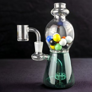 7.5" Gumball Magic Showerhead Perc Water Pipe - [GB1340]