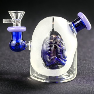 5" Oval Inferno : Devilish Alien Sparks In The Sandblast Water Pipe - [GB722]