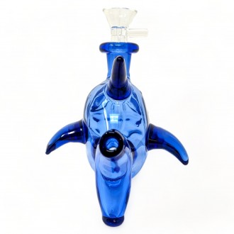 5" Sip in Shark Style: Fins, Flows, & Fierce Delight Water Pipe - [GB723]