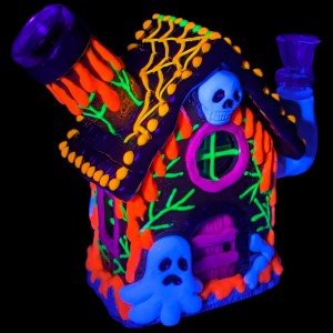 5" Sip The Spook 3D Haunt In Every Puff Glow In The Dark Water Pipe - [GB749]