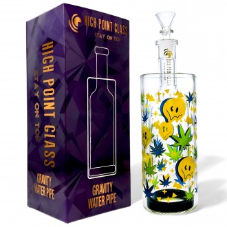 High Point Glass - 9.5" When Life Gives You Lemons, Smoke W/ Gravity Water Pipe - [GB776]