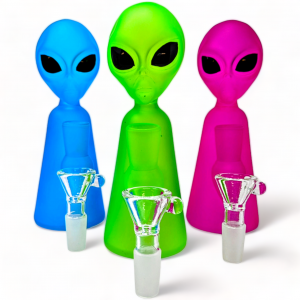 6.2" Frosted Glass Cosmic Creature Alien Water Pipe [GB832]