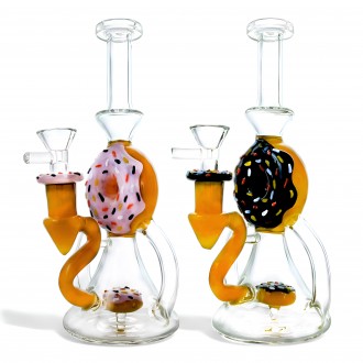 8.5" Sugar Rush In Every Puff Doughnut Water Pipe [GB838D]